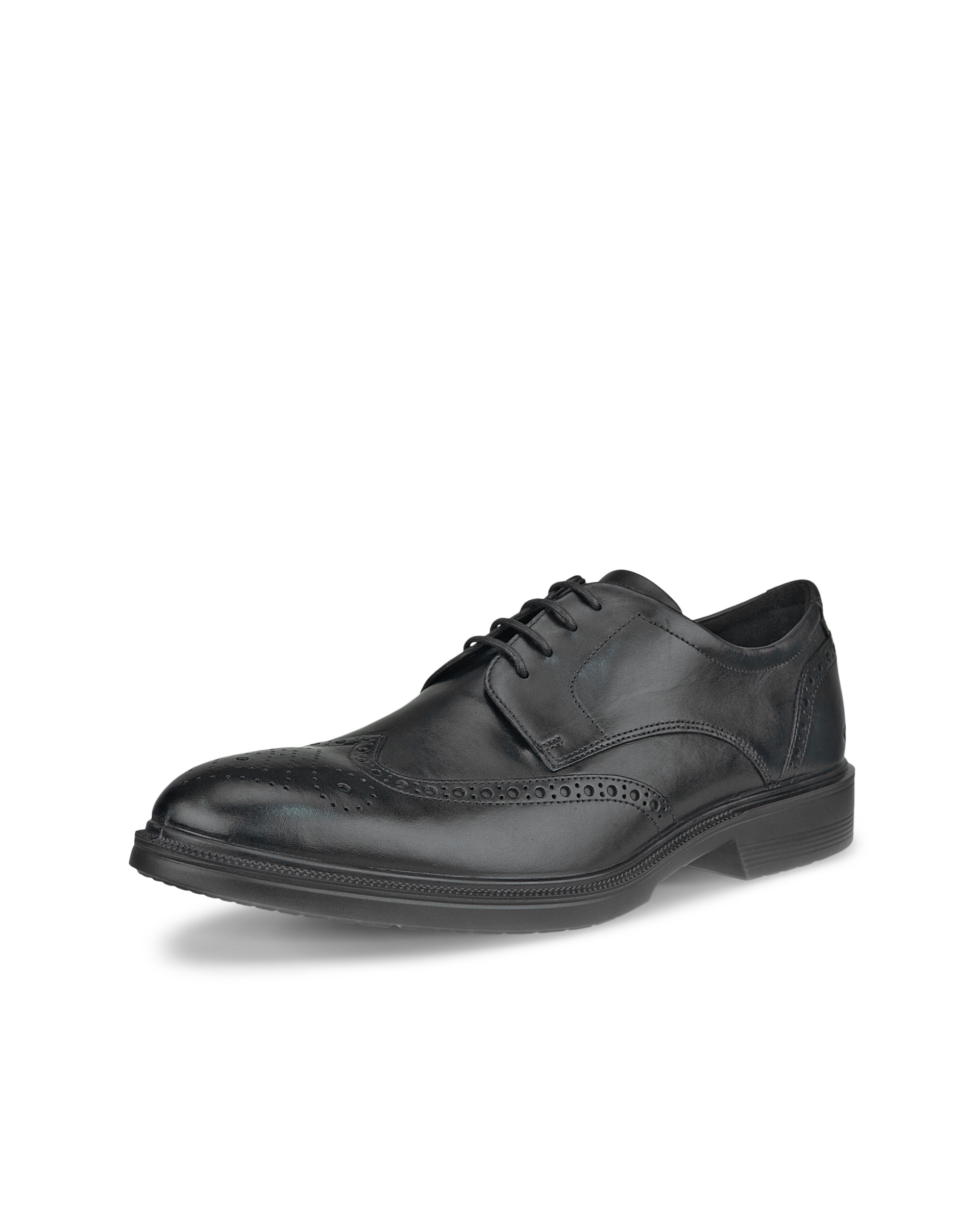 ECCO Men Lisbon Brogue Tie - Black - Main