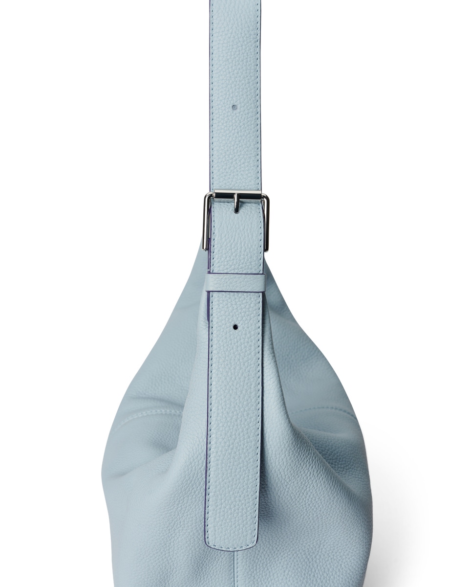 Grey leather hobo handbags online