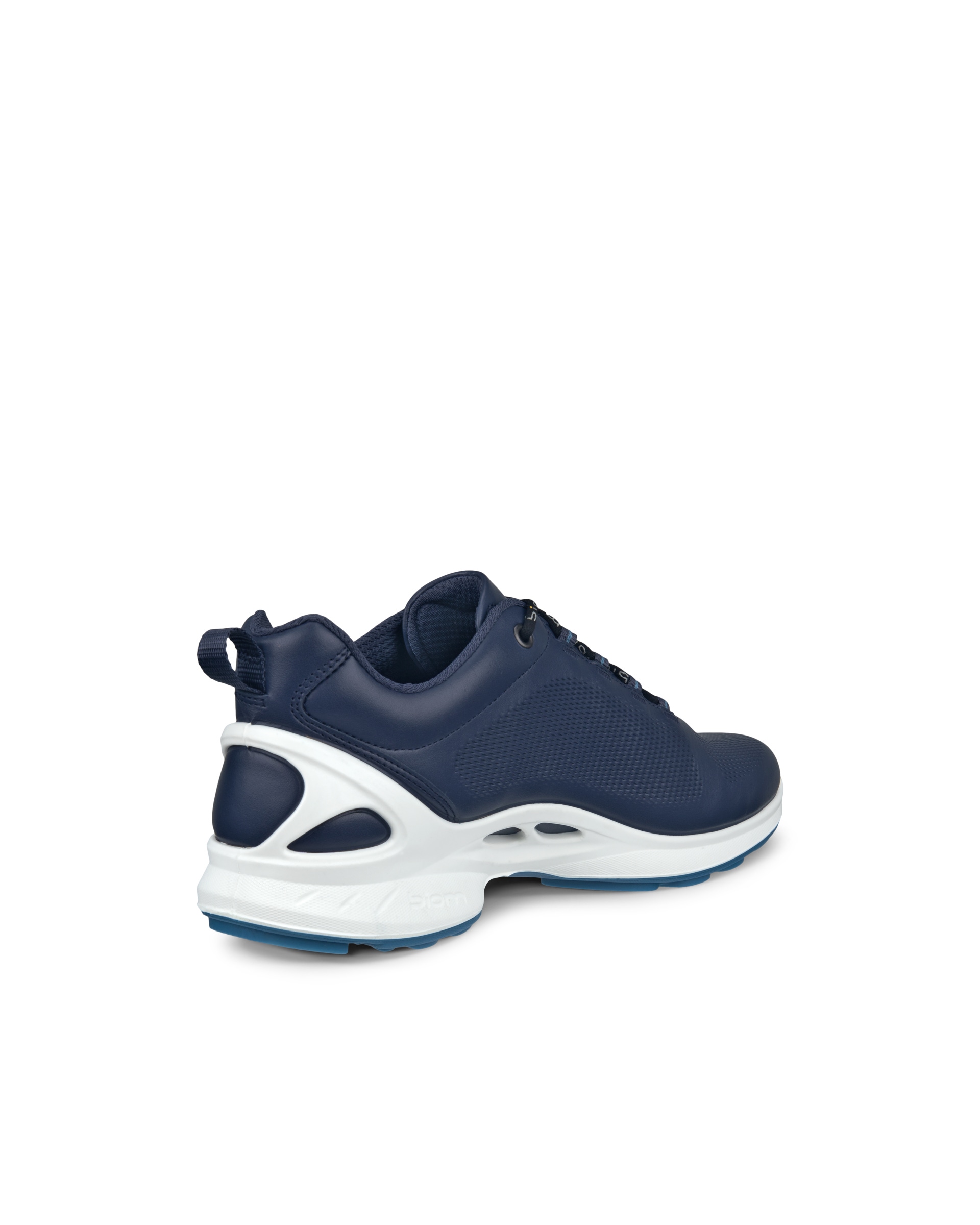 Men's ECCO® Biom Fjuel Leather Outdoor Shoe - Blue - Back