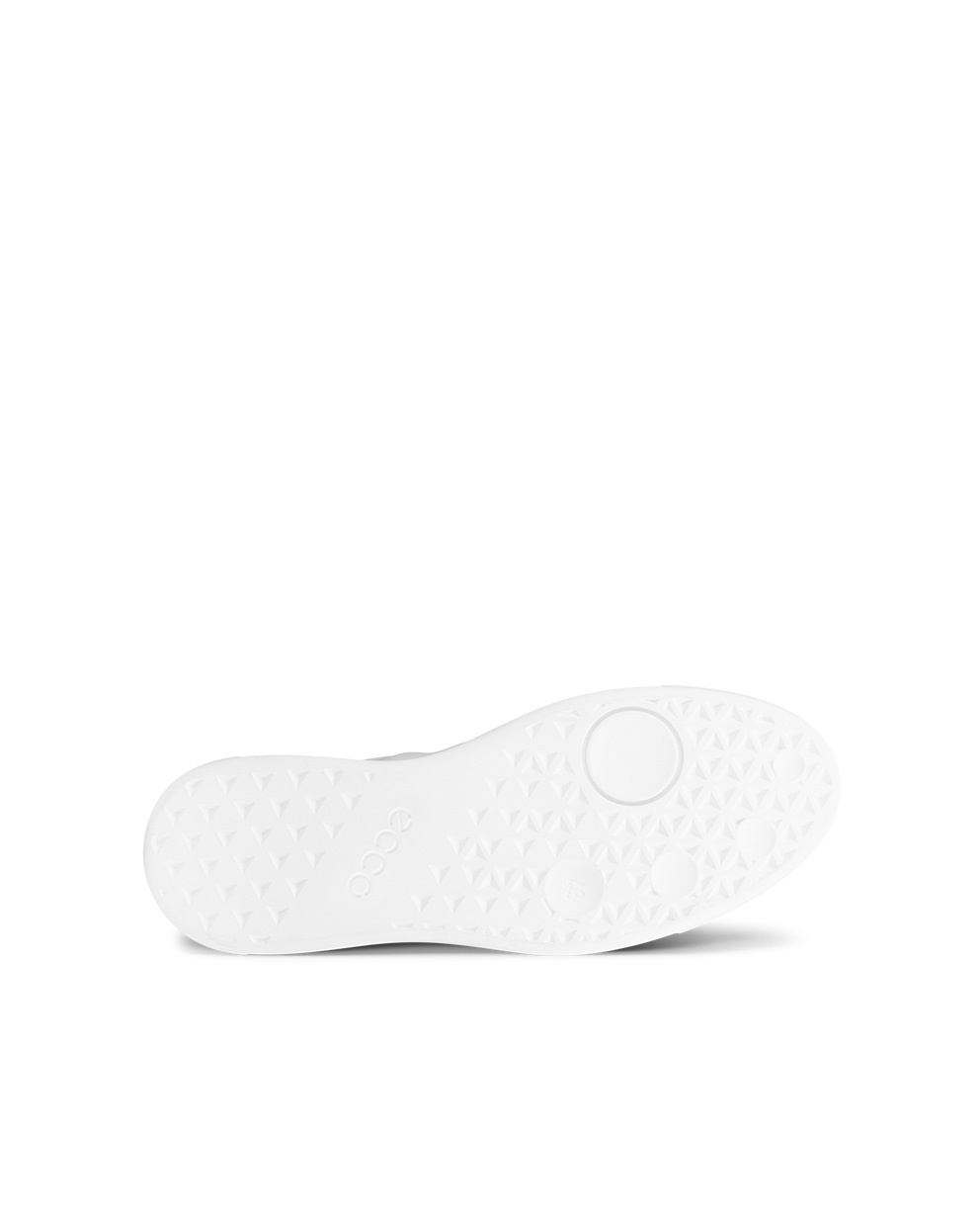 Men's ECCO® Street Tray Leather Sneaker - White - Sole