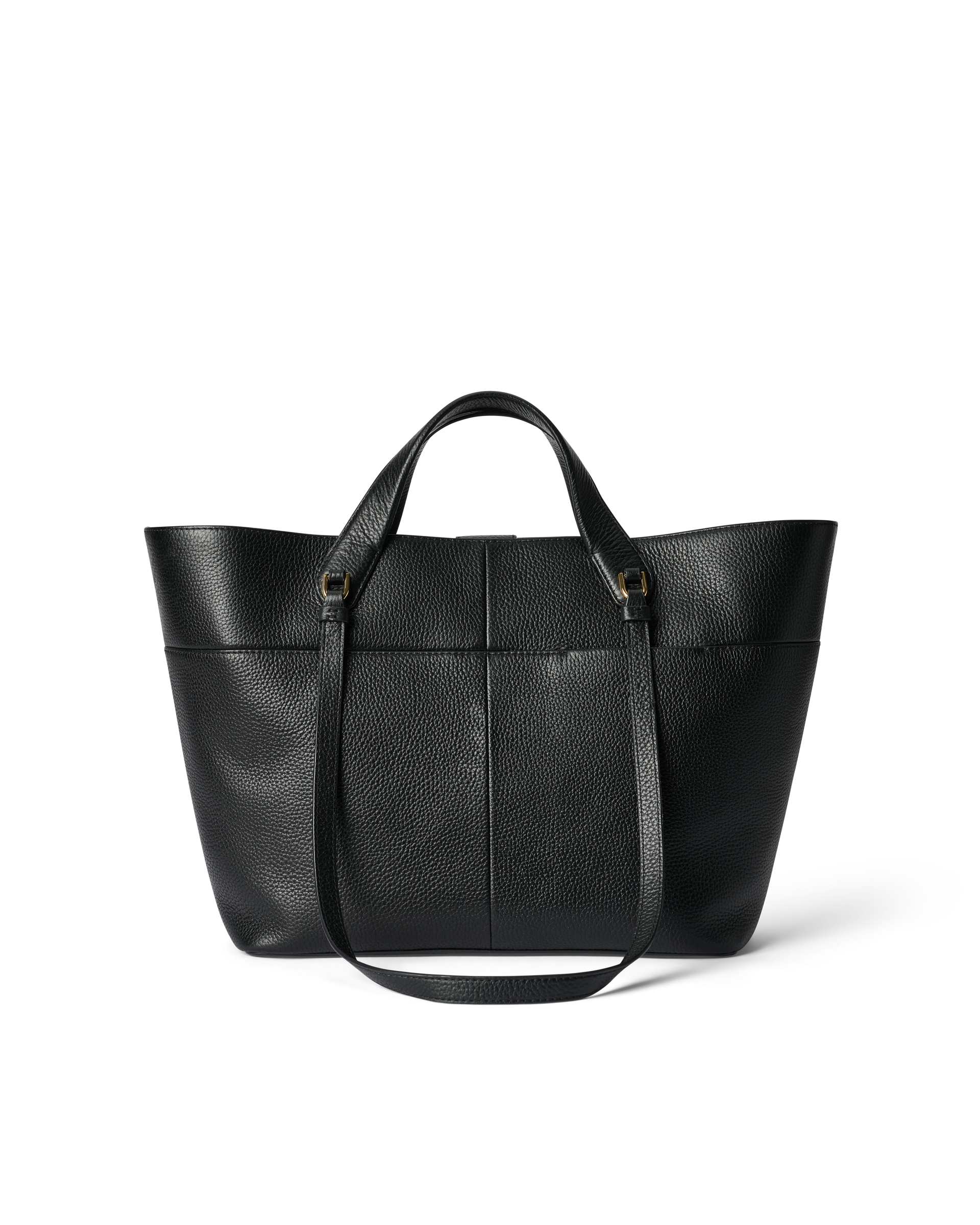 ECCO® Tote M Pebbled sac cabas cuir - Noir - Back