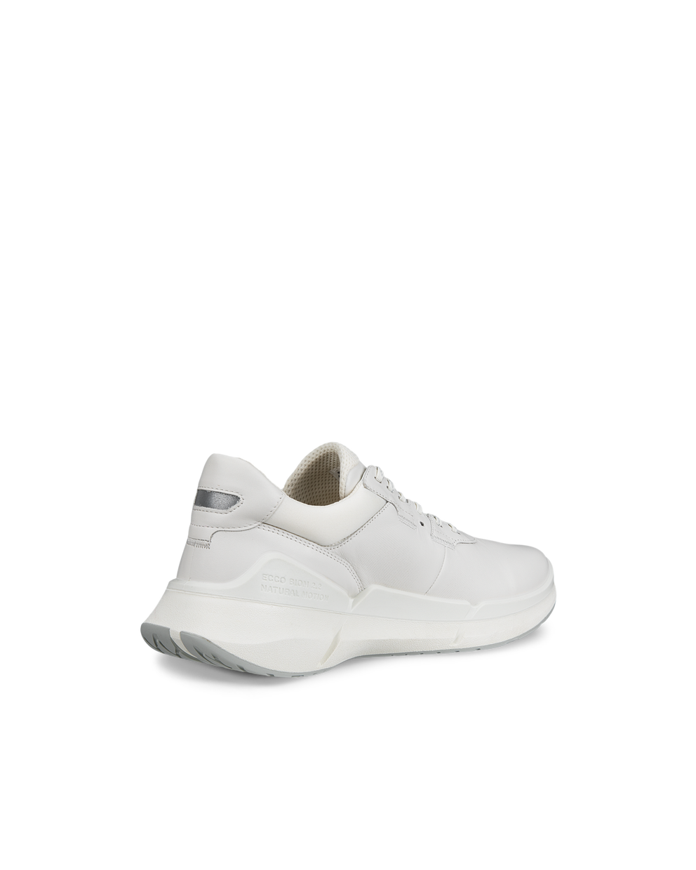 Men's ECCO® Biom 2.2 Leather Sneaker - White - Back