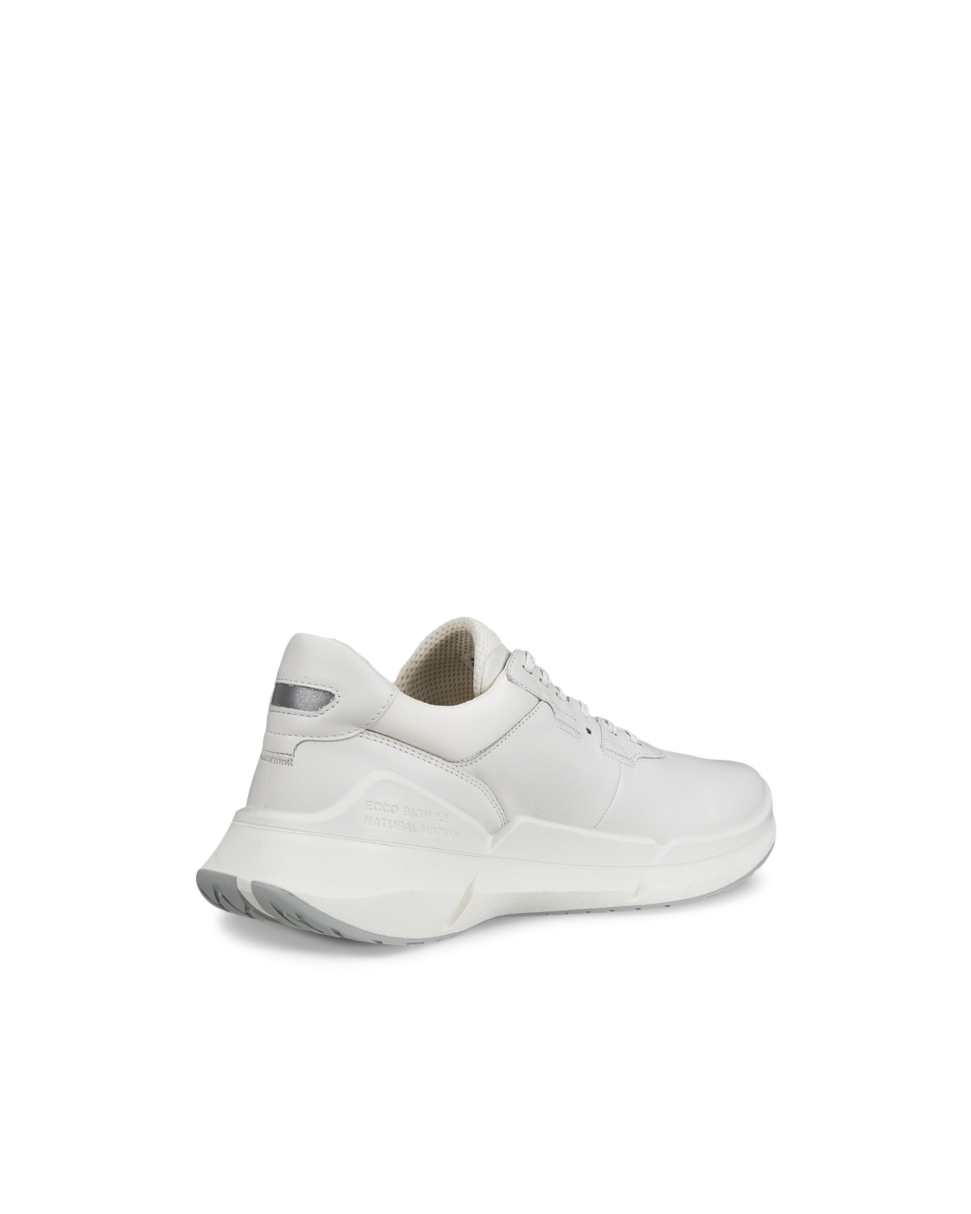 Men's ECCO® BIOM 2.2 Leather Sneaker - White - Back