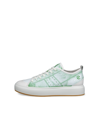 ECCO® Street Ace baskets en cuir pour homme - Vert - Outside