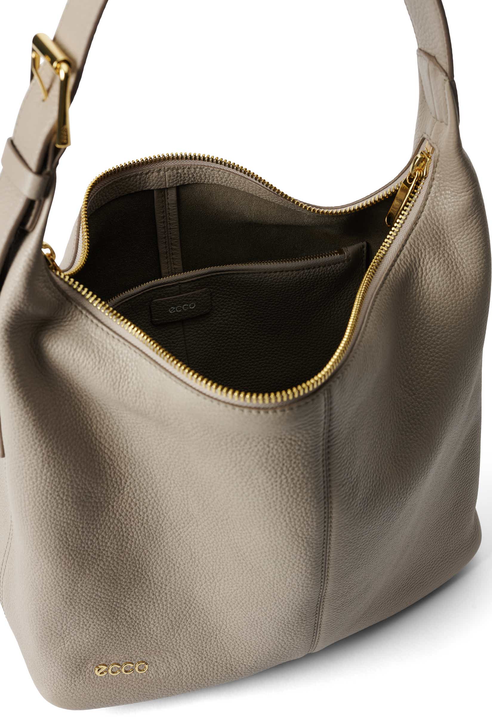 ECCO® Hobo kožna torba hobo - Bež - Inside