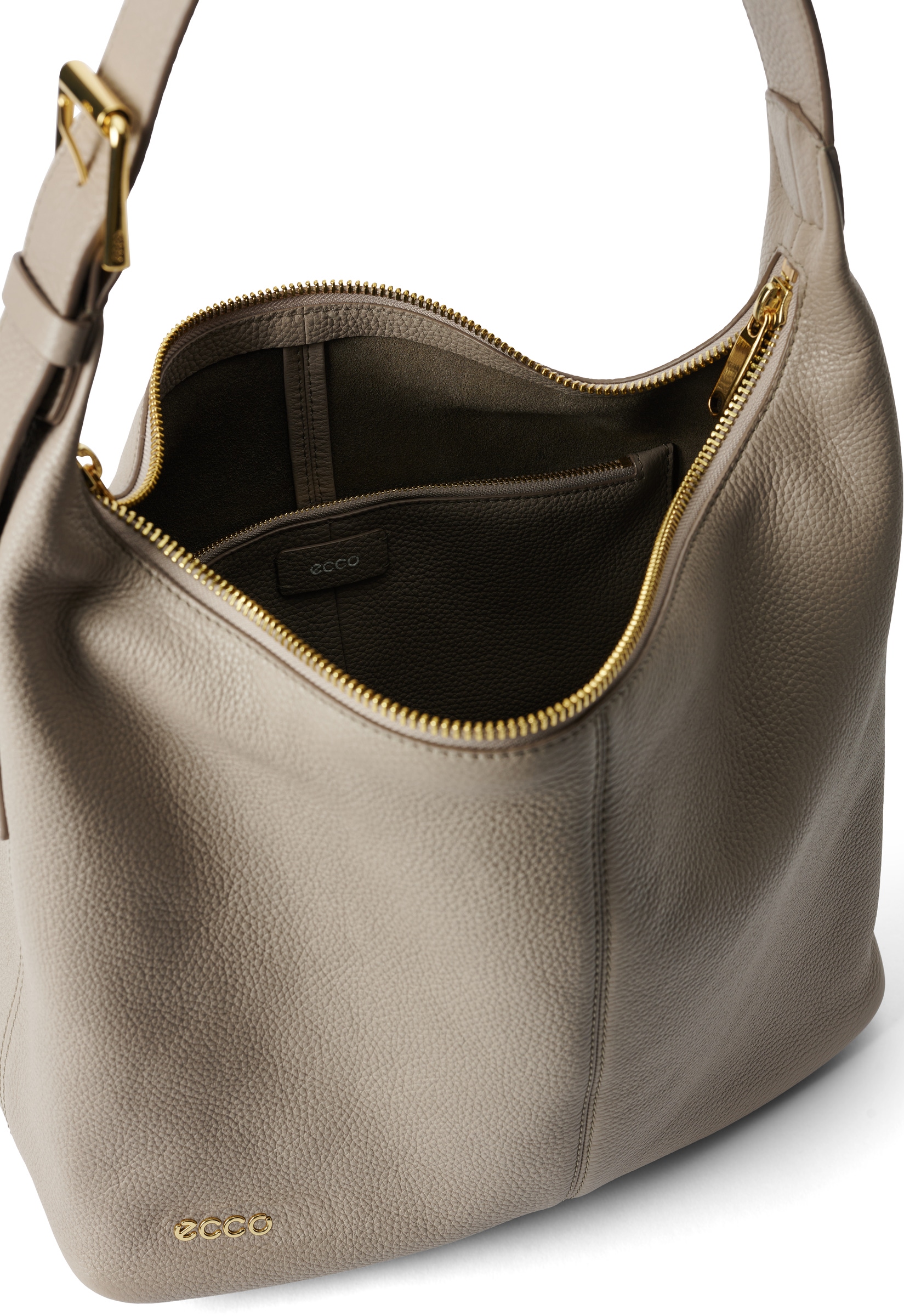 ECCO® Hobo kožna torba hobo - Bež - Inside