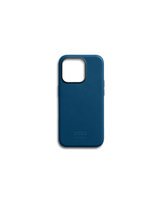 ECCO® X Bellroy 6.7" 15 Pro Max coques de téléphone en cuir - Bleu - Main