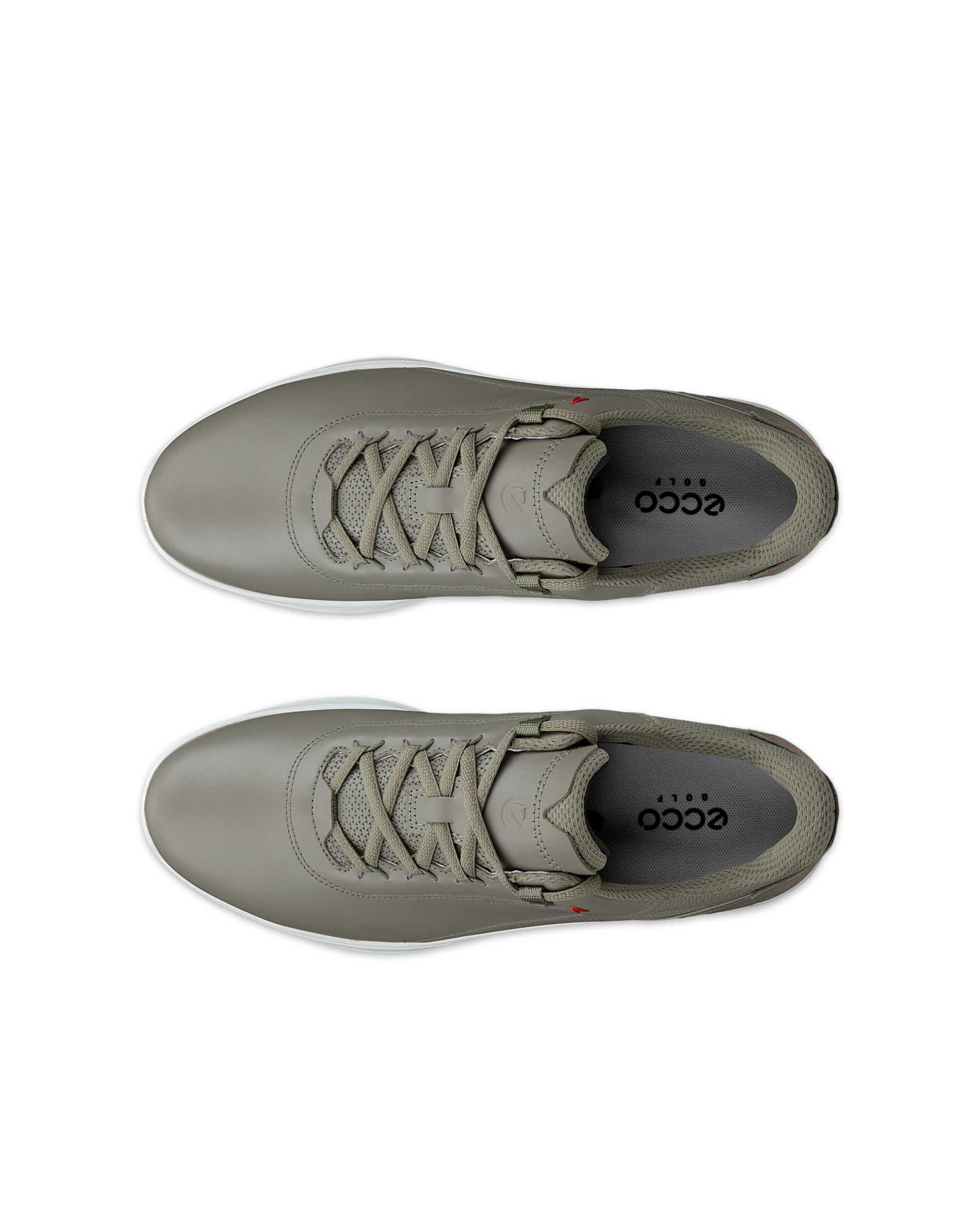 ECCO® GOLF S-CASUAL muške vodootporne kožne cipele za golf - Zelena - Top left pair