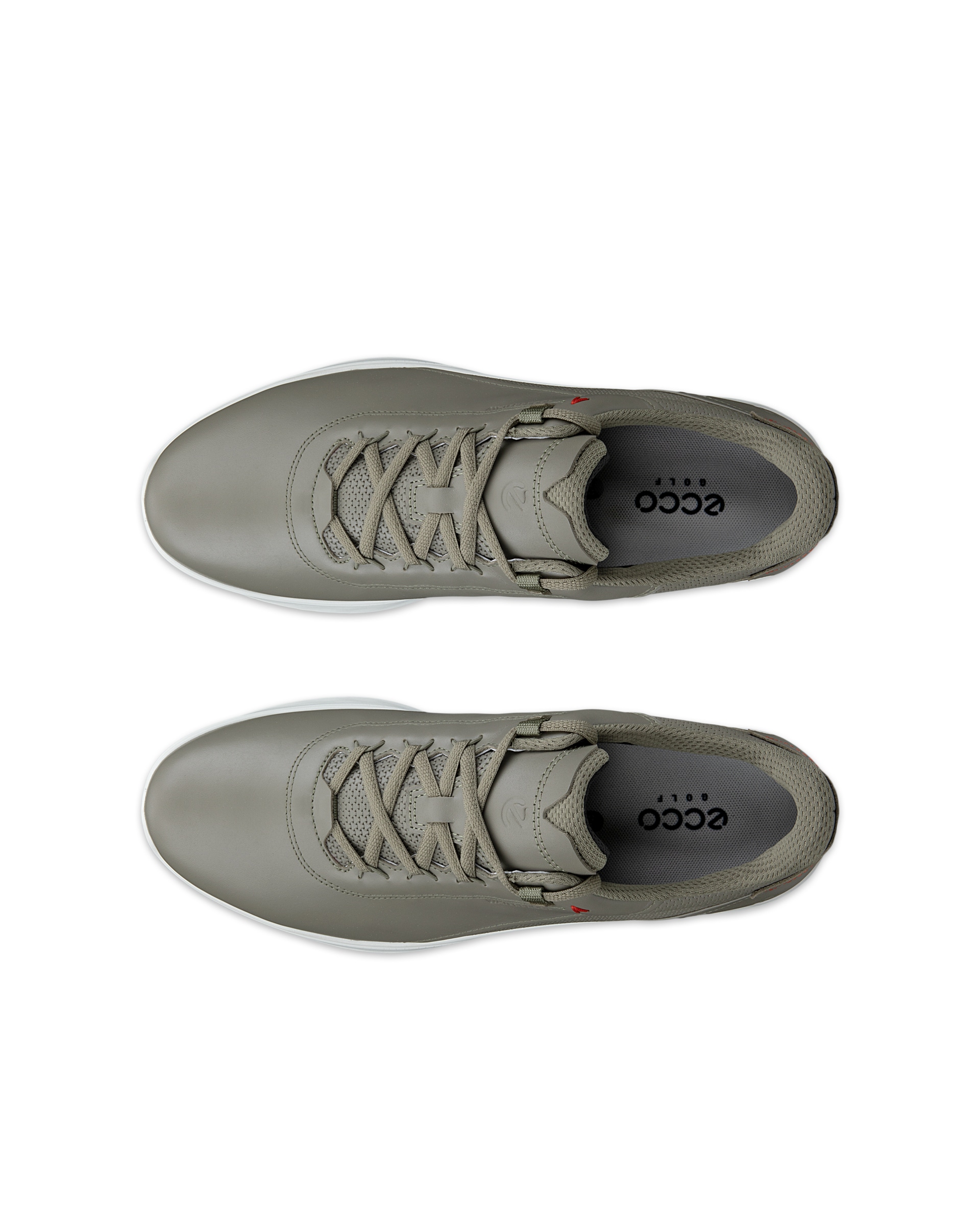 ECCO® GOLF S-CASUAL muške vodootporne kožne cipele za golf - Zelena - Top left pair