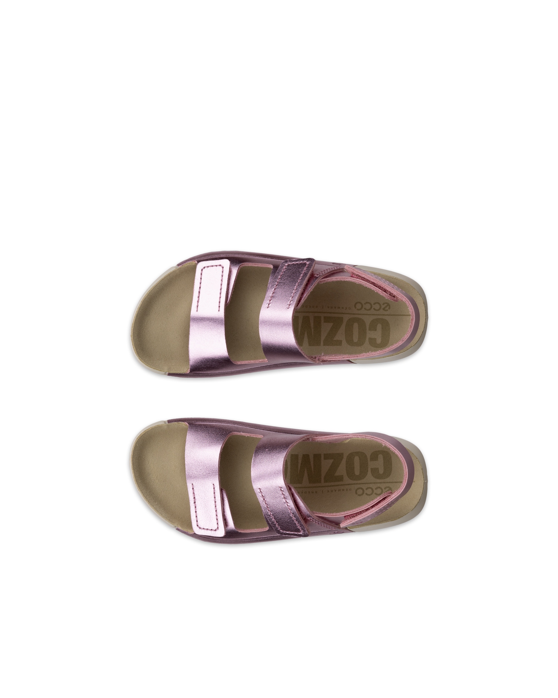 ECCO® Cozmo rihmadega nahast sandaalid lastele - Roosa - Top left pair