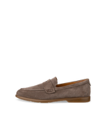 Men's ECCO® Citytray Lite Suede Loafer - Brown - Outside