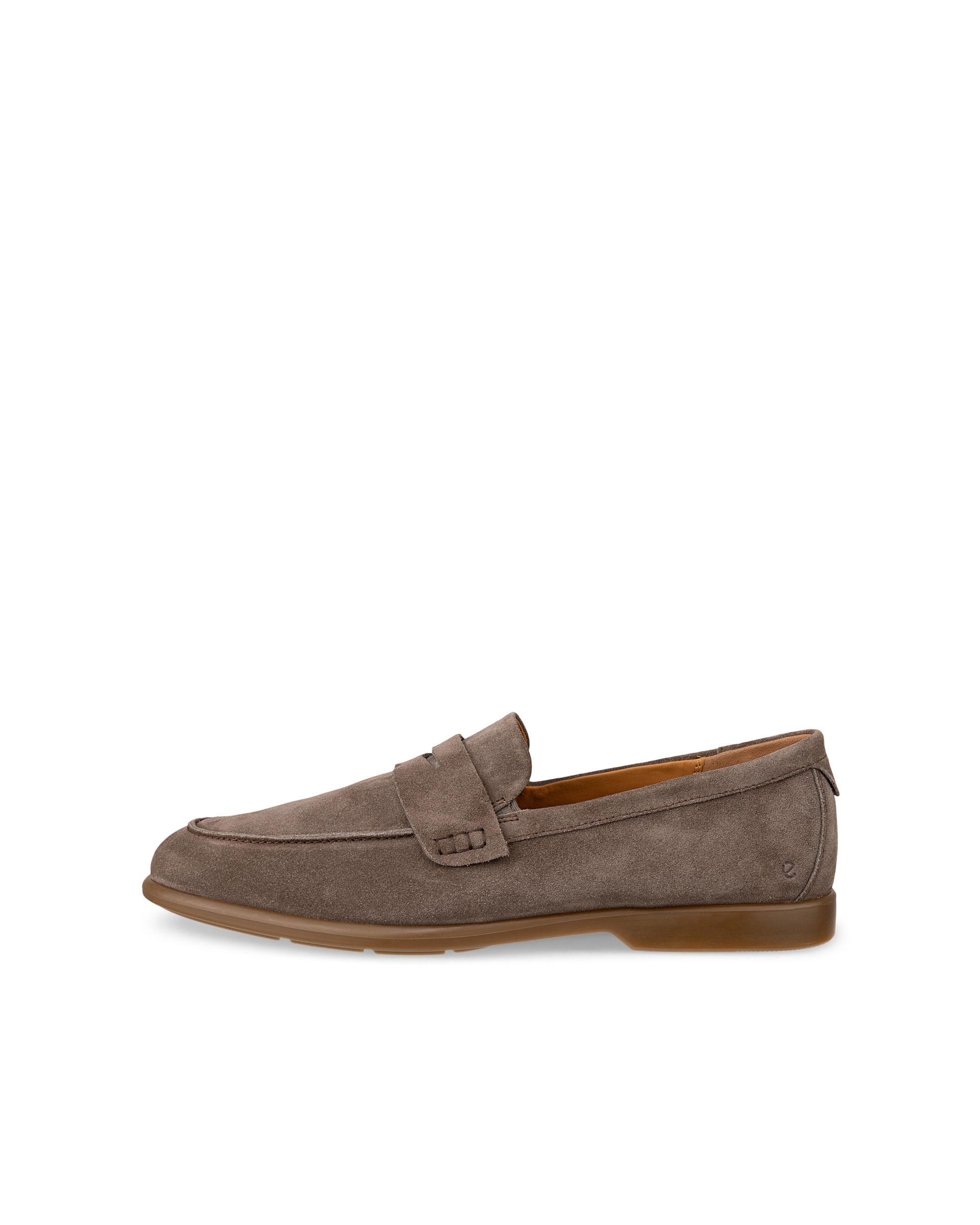 Men's ECCO® Citytray Lite Suede Loafer - Brown - Outside