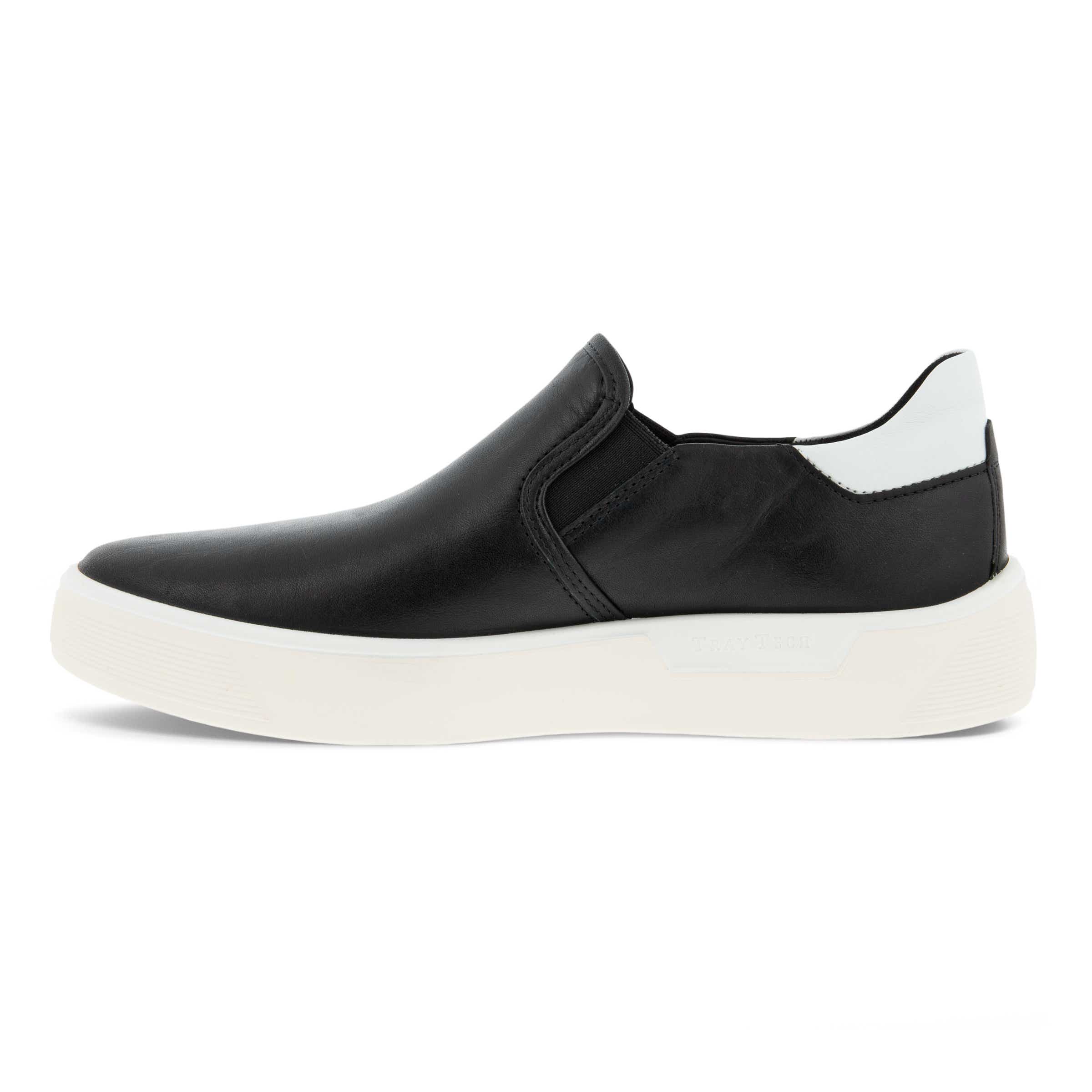 ECCO Street Tray ウィメンズ レザースリッポンスニーカー - Black - Inside