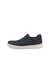 Zapatillas de nobuk sin cordones ECCO® Byway para hombre - Azul - Outside