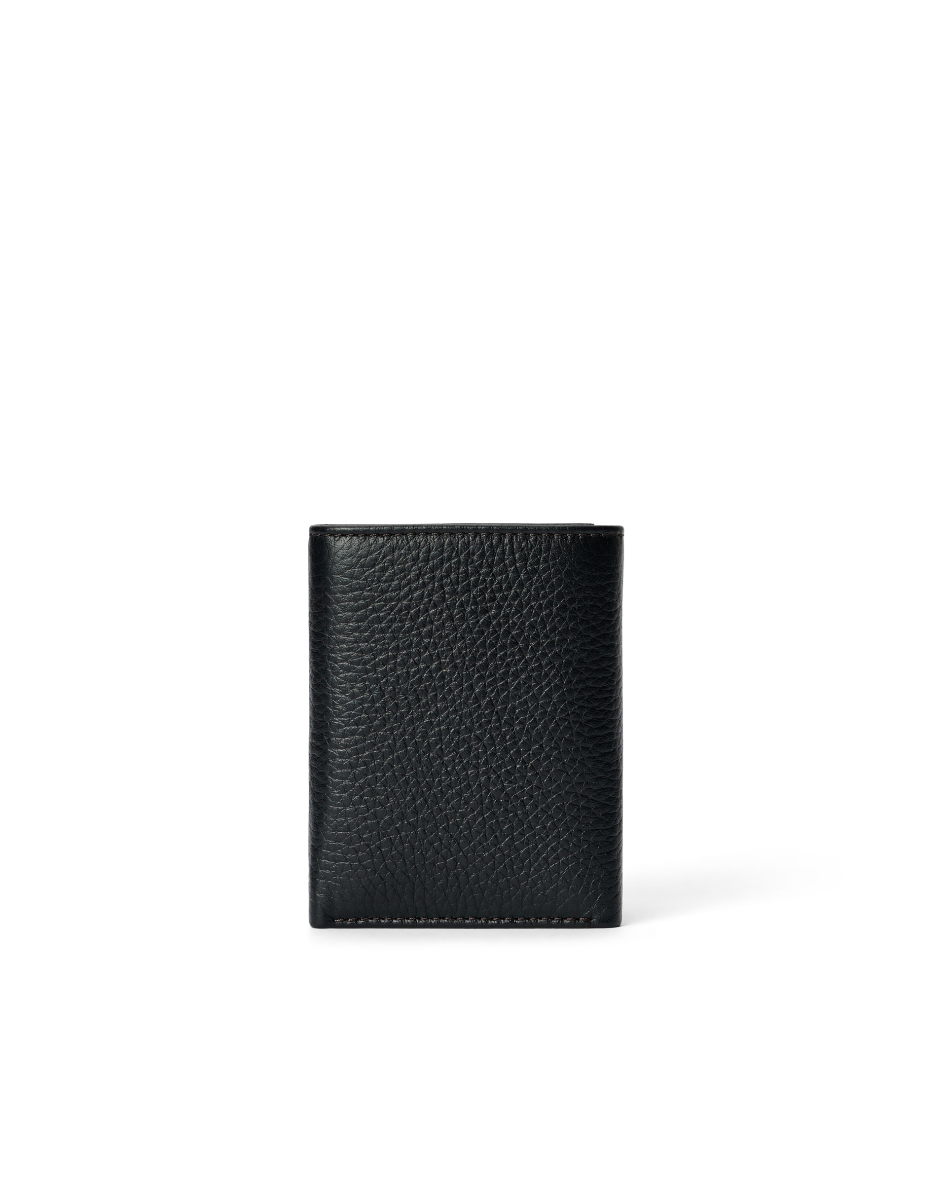 ECCO® Essential Trifold Leather Wallet - Black - Back