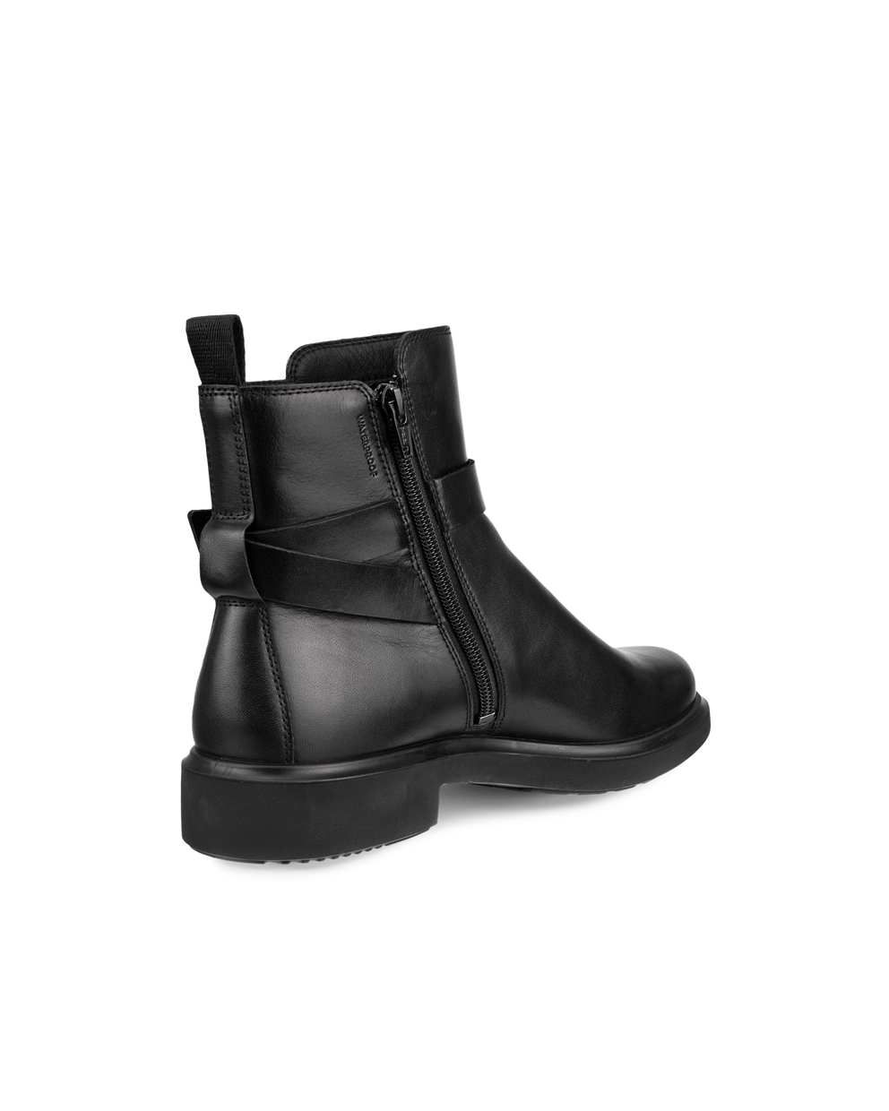 ECCO® Metropole Amsterdam bottes de pluie en cuir pour femme - Noir - Back