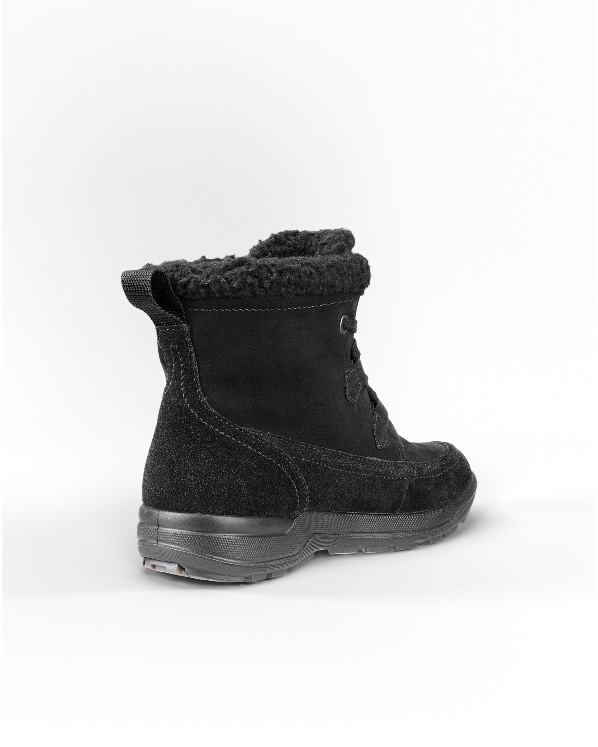 ECCO® Trace Lite bottes d'hiver imperméable en nubuck pour femme - Noir - Back