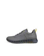 ECCO® Gruuv baskets en cuir pour homme - Gris - Outside