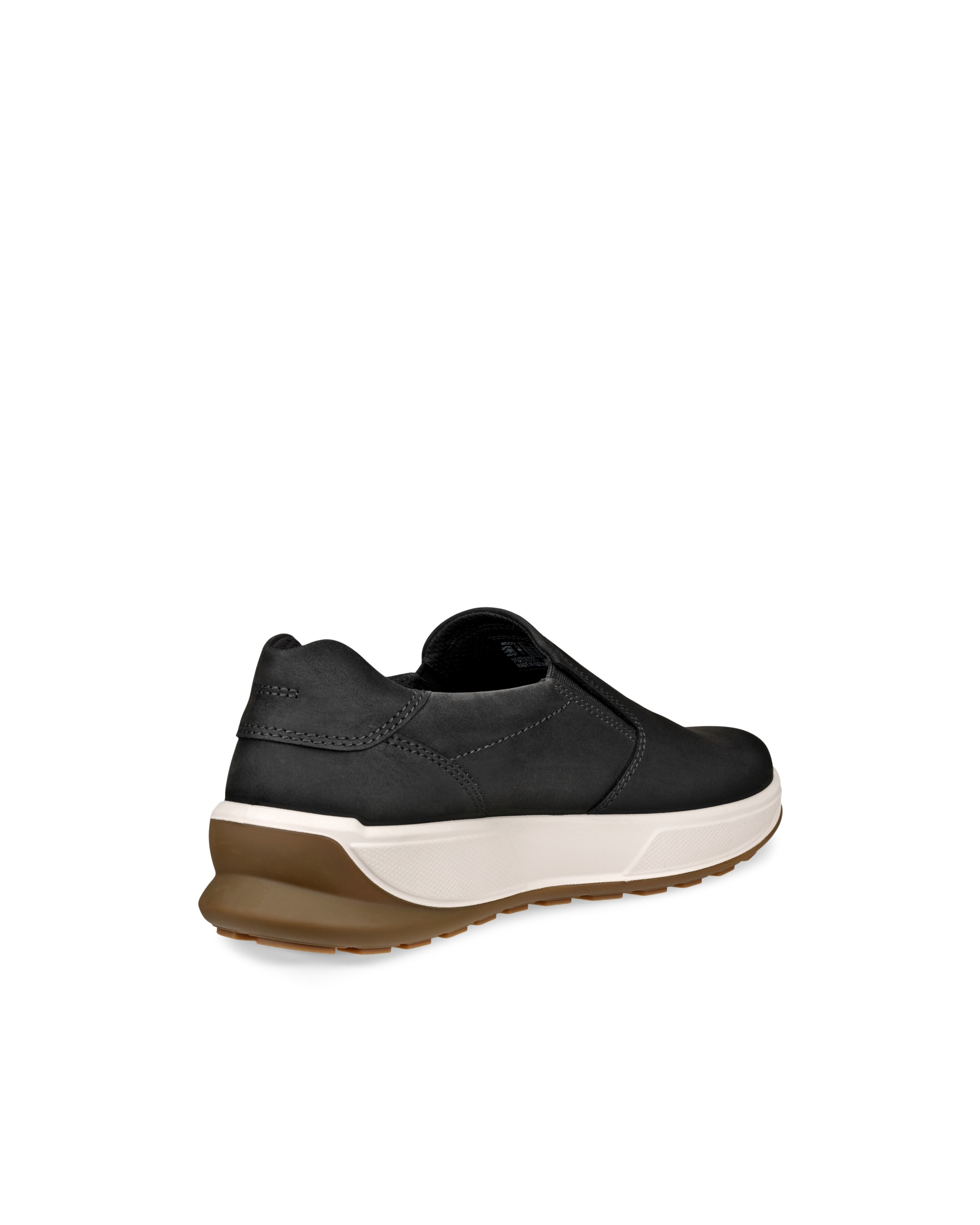 Men's ECCO® Byway 2.0 Nubuck Slip-On Sneaker - Black - Back