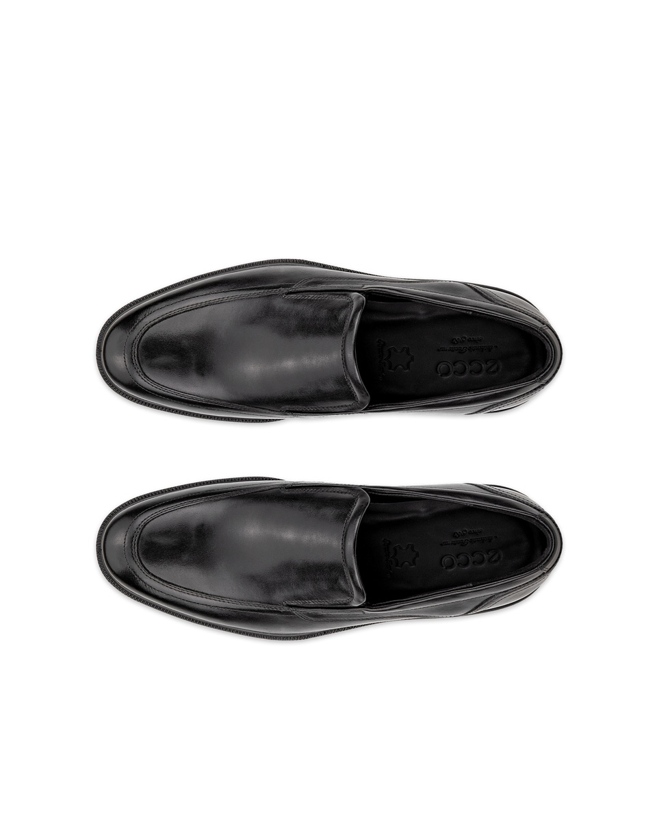 ECCO Men Lisbon Apron Slip Ons Black