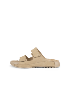 ECCO® Cozmo sandale en nubuck deux brides pour homme - Brun - Outside