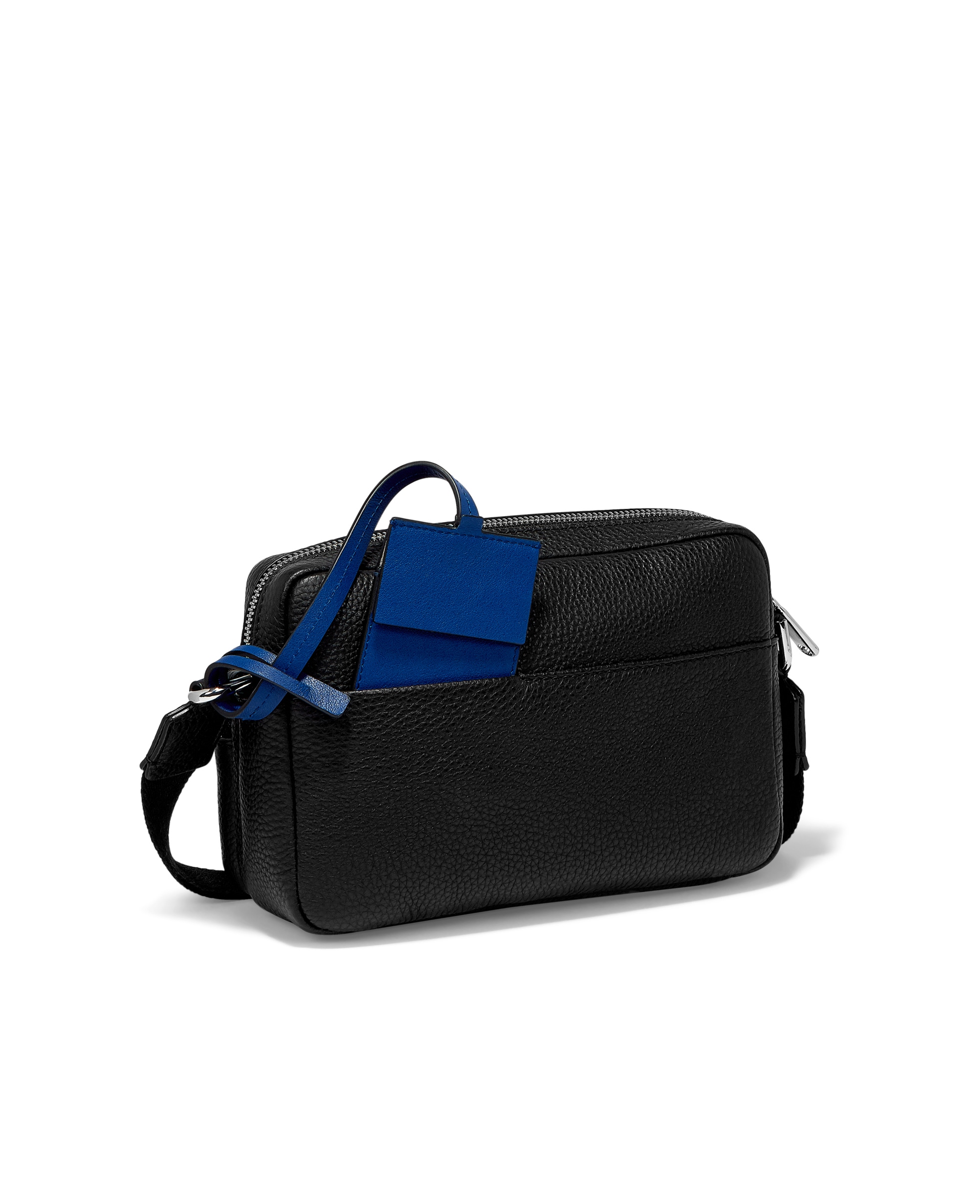 ECCOยฎ Textureblock Leather Camera Bag - Black - Detail-2