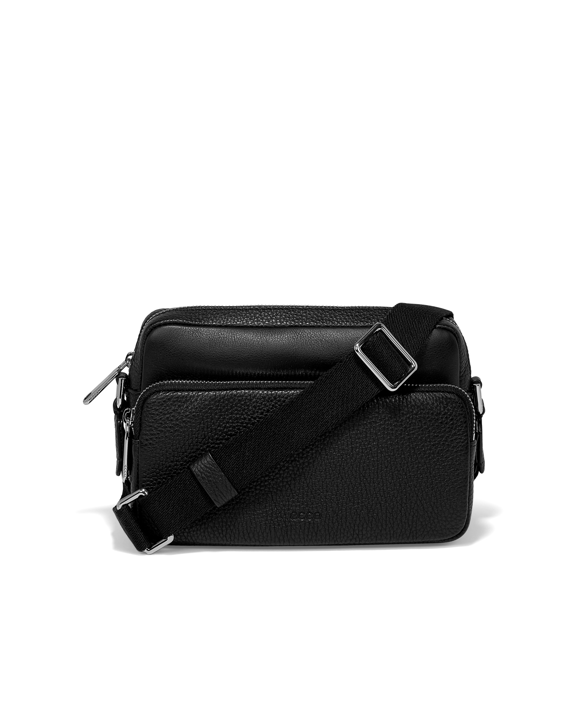ECCOยฎ Textureblock Leather Camera Bag - Black - Main