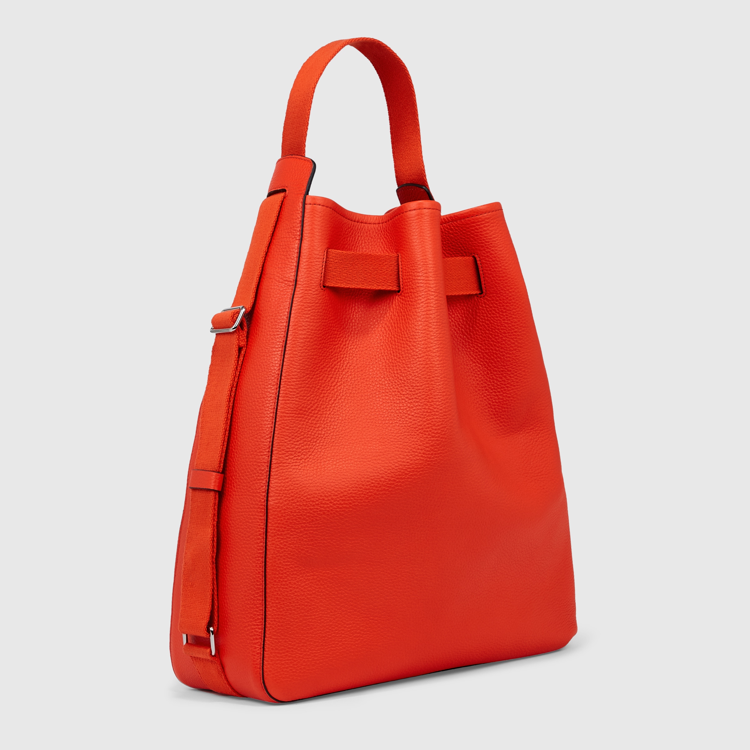 ECCO Sail Full Size レザーショルダーバッグ - レッド - Back