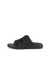 Men's ECCO® Cozmo Leather Two-Strap Sandal - Black - Outside