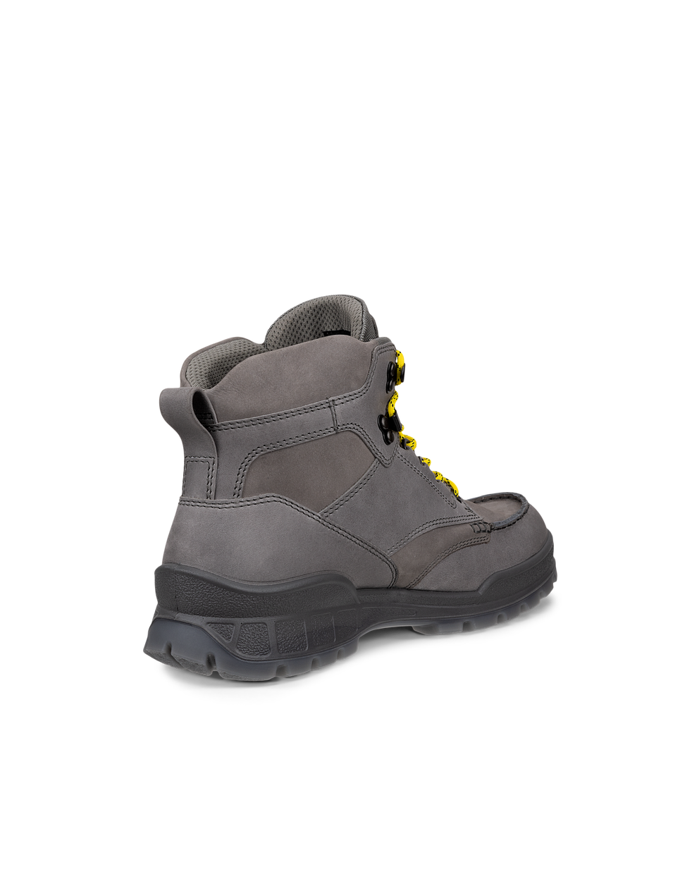 Men's ECCO® Track 25 Leather Gore-Tex Mid-Cut Outdoor Boot - Grey - Back