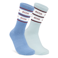 ECCO Retro Mid-cut 2-pack Quality Sports Socks - Blue - Main
