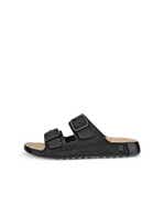 Men's ECCO® Cozmo Leather Two Strap Sandal - Brown - Outside