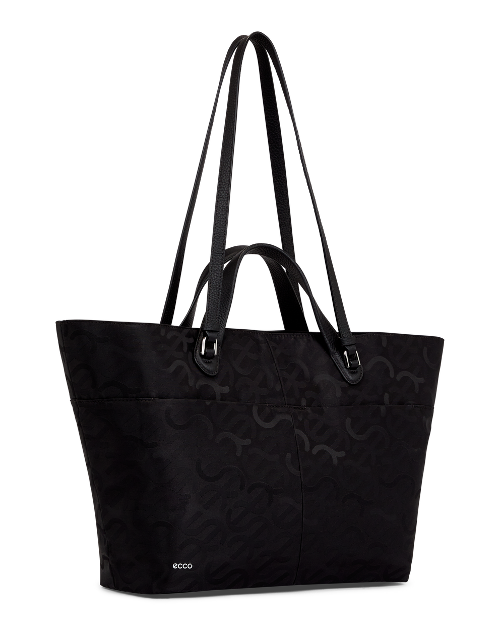 ECCO® Tote M Jacquard Wave sac cabas - Noir - Main