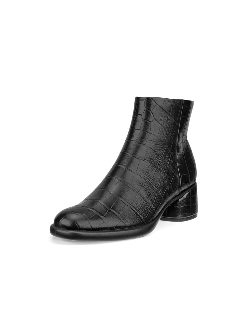 Women's ECCO® Sculpted LX 35 Leather Mid-Cut Boot - Black - Main