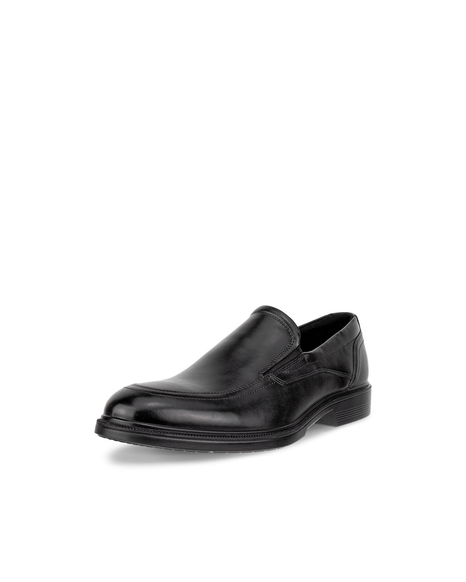 ECCO Men Lisbon Apron Slip Ons Black