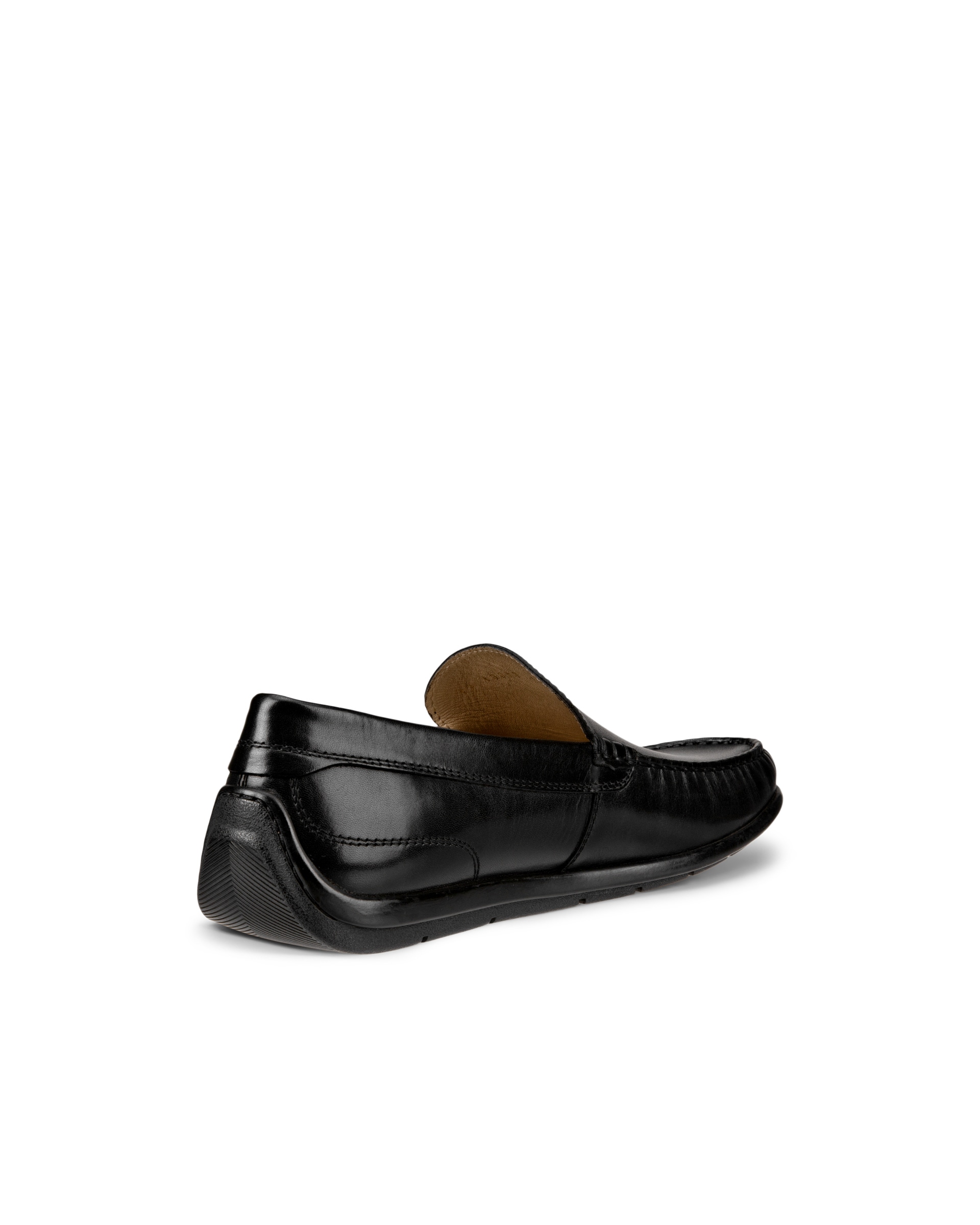 Men's ECCO® Classic Moc 2.0 Leather Moccasin - Black - Back