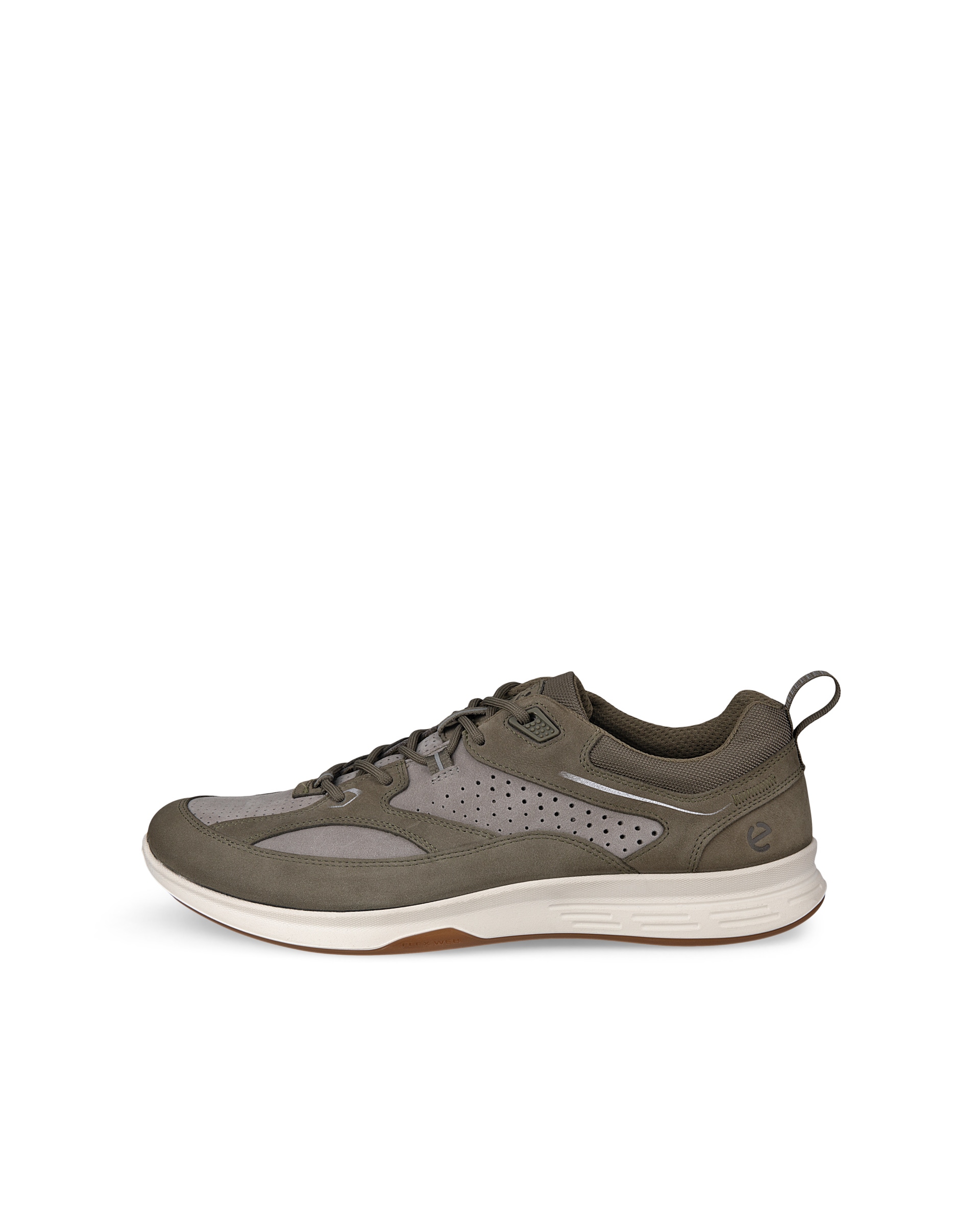 Men's ECCO® Exceed Nubuck Walking Shoe - Green - Outside