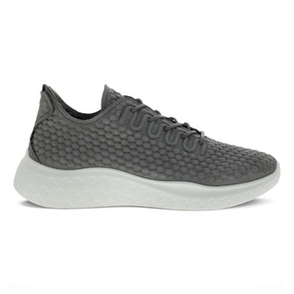 Men's ECCO® Therap Nubuck Sneaker - Grey - Outside