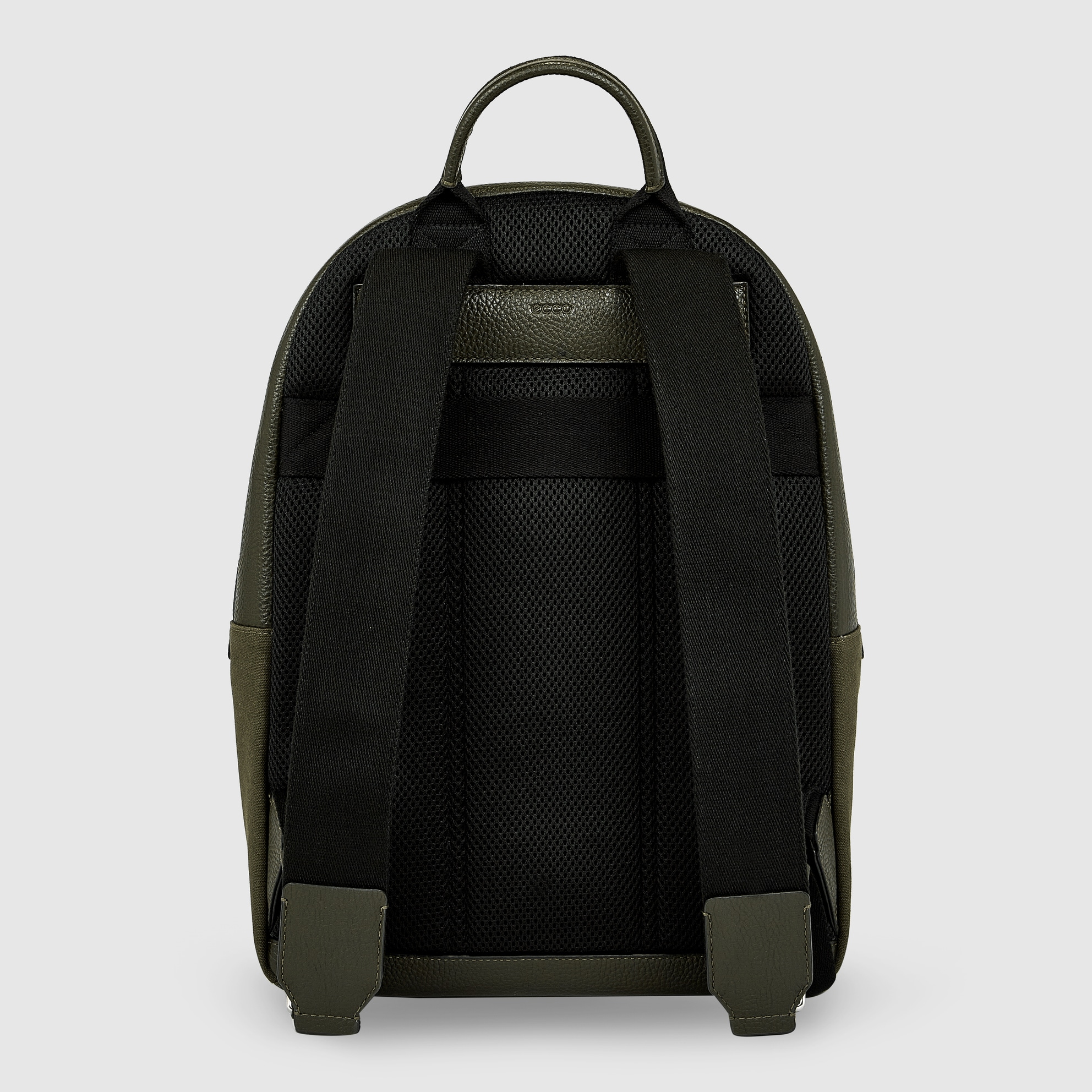 ECCO® Textureblock Leather Backpack - Green - Back