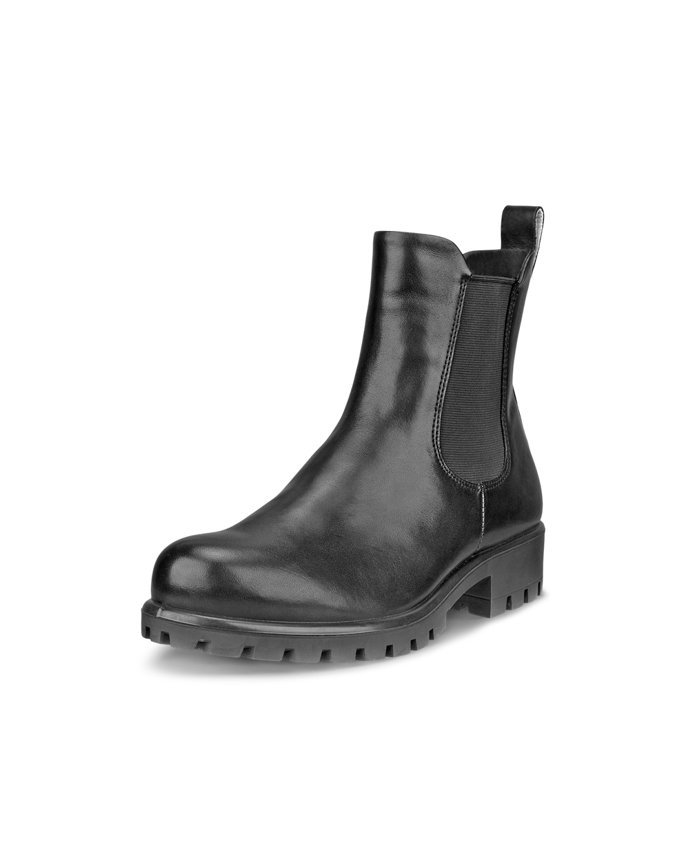 Women's ECCO® Modtray Leather Chelsea Boot - Black - Main