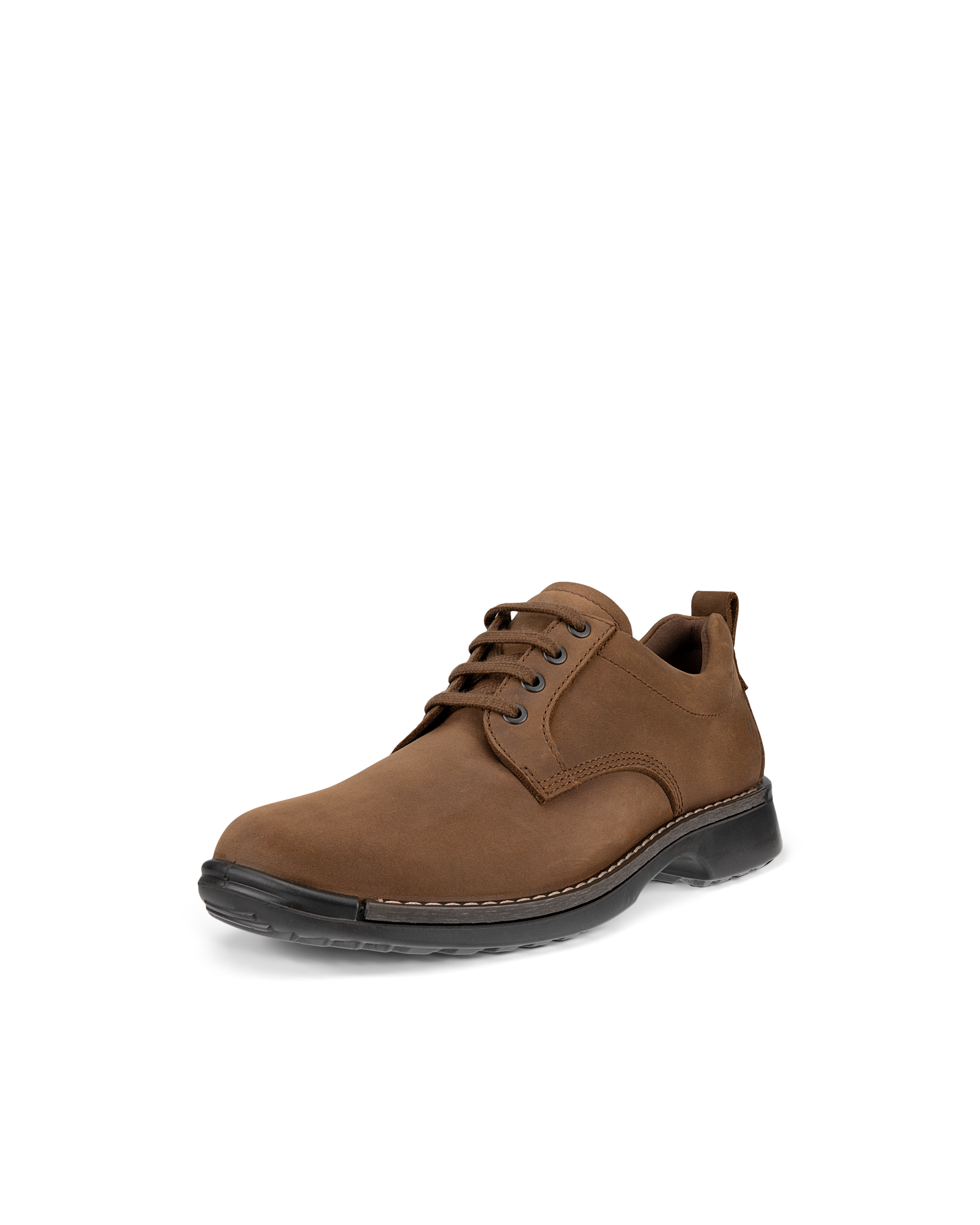 Men's ECCO® Fusion Nubuck Derby Shoe - Brown - Main