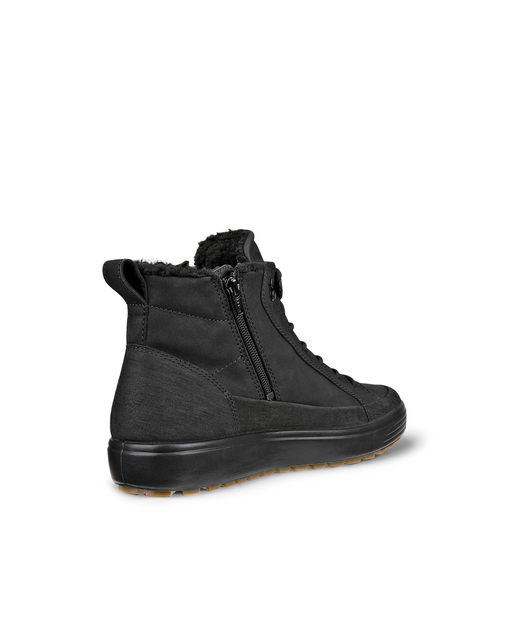 Botas de caña media de piel Gore-Tex ECCO® Soft 7 Tred para hombre - Negro - Back