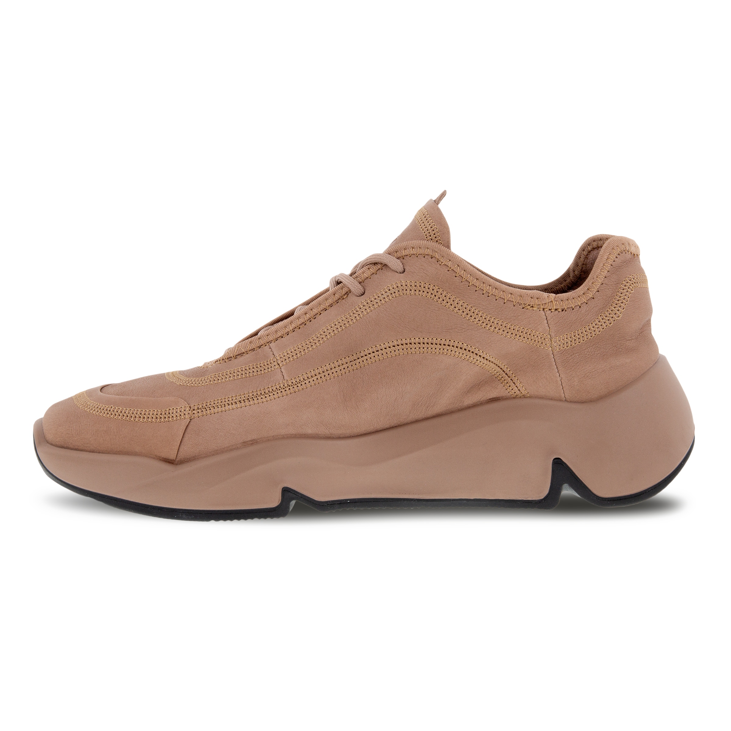 Men's Tonal ECCO Chunky Sneaker - Brown - Inside