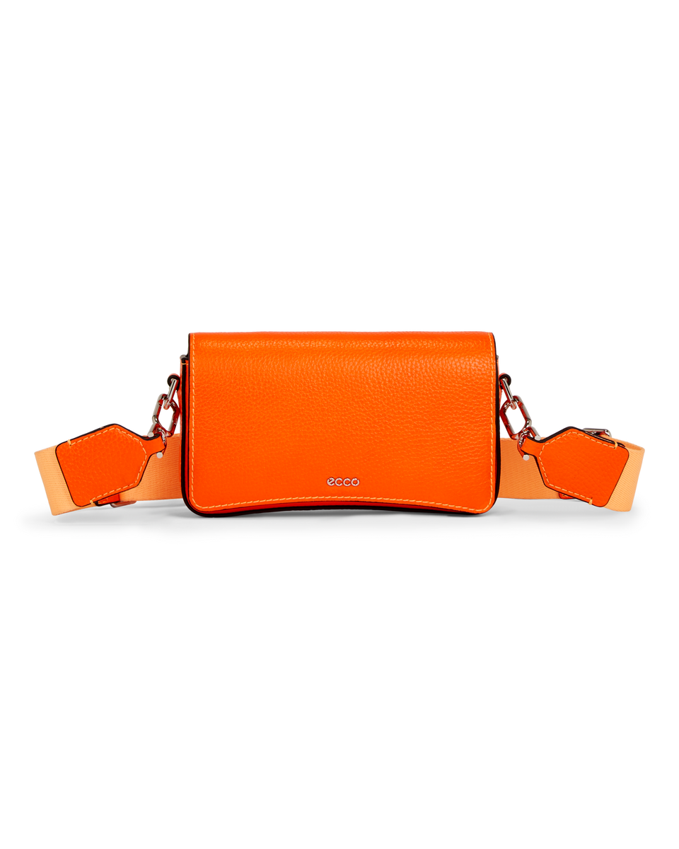 ECCO® Leather Pinch Crossbody Bag | Orange