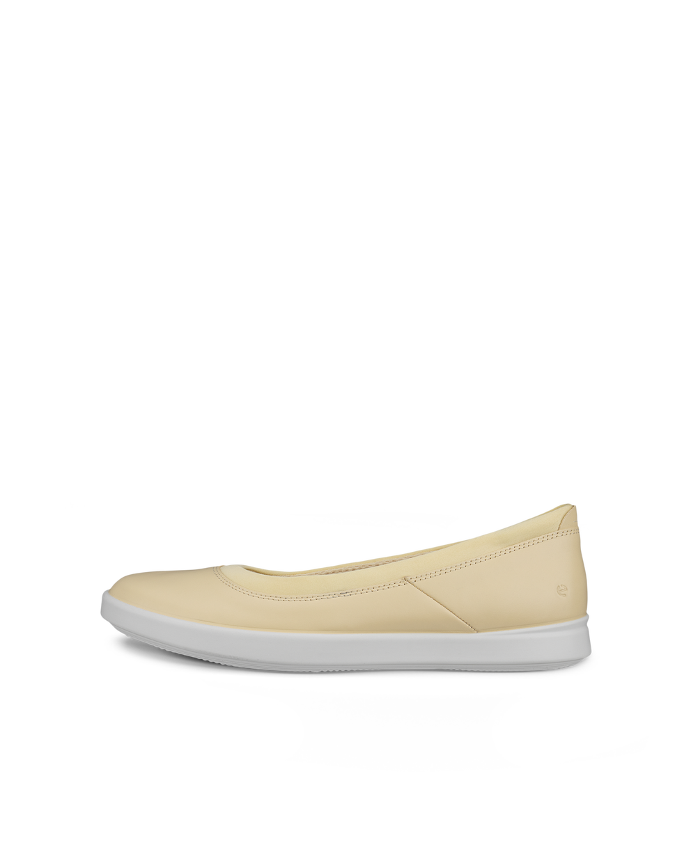 ECCO® Barentz ballerines en cuir pour femme - Jaune - Outside