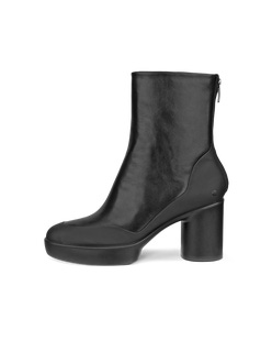 Women's ECCO® Shape Sculpted Motion 55 Leather Ankle Boot - Black - Outside