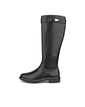 ECCO® Metropole Amsterdam bottes hautes en cuir pour femme - Noir - Outside