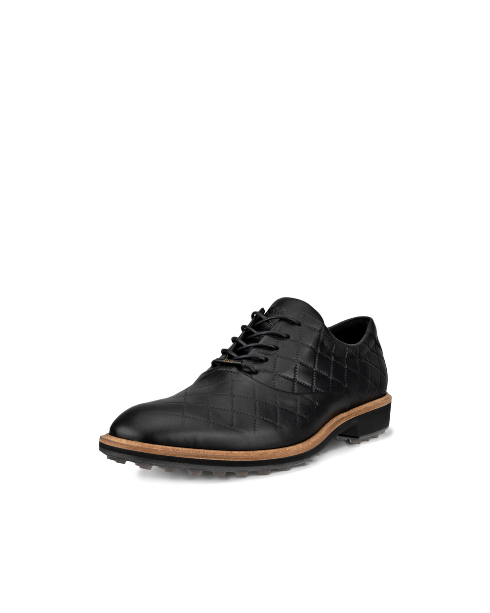 Men's ECCO® Golf Classic Hybrid Leather Shoe - Black - Main