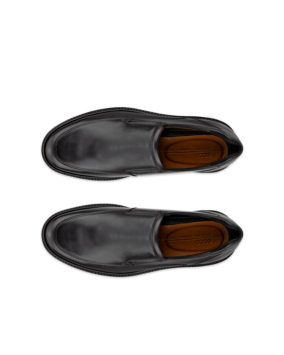 Men's ECCO® Metropole London Leather Slip-On - Black - Top left pair