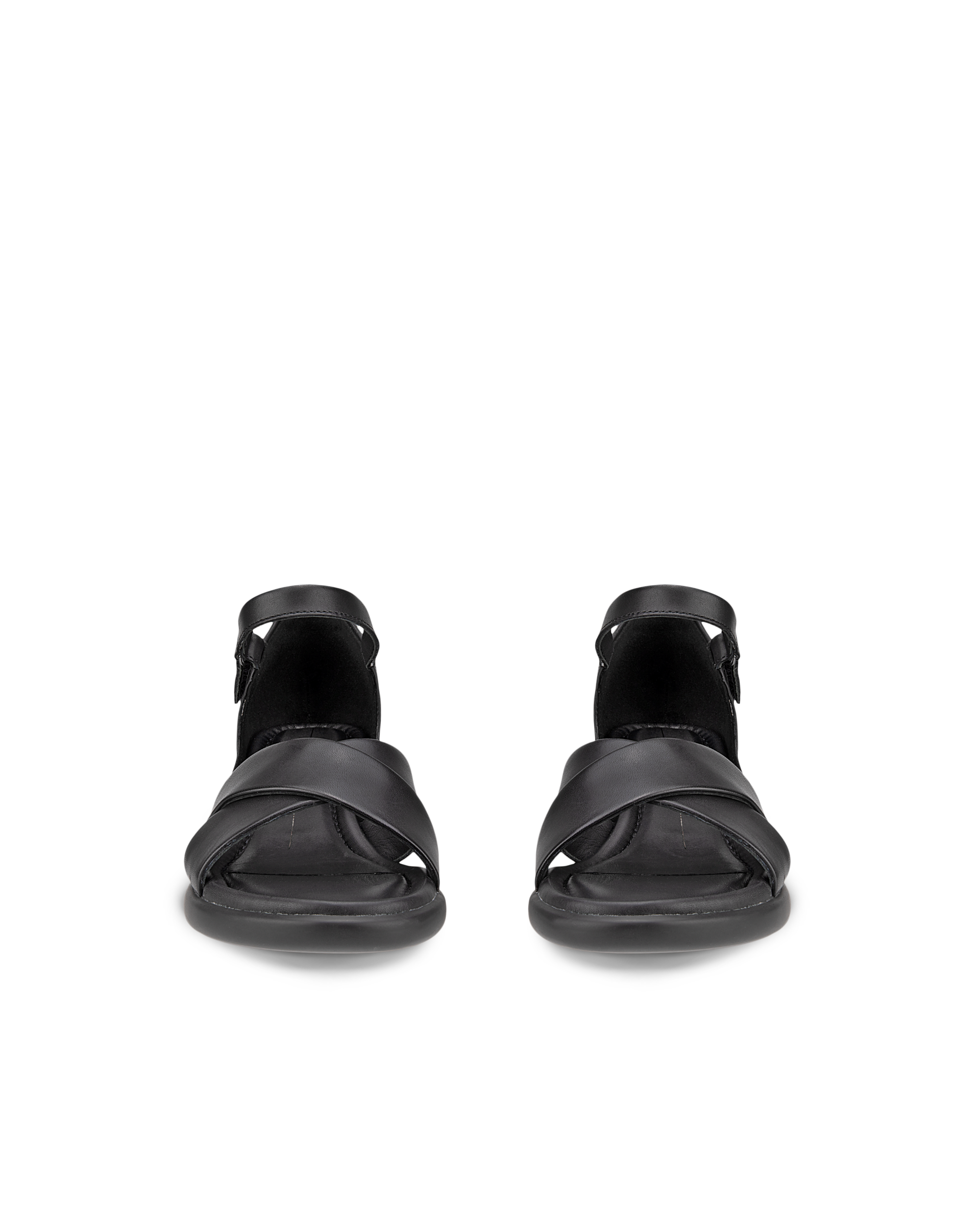 여성용 ECCO® Sculpted Sandal LX 35 가죽 힐 샌들 - Black - Front pair